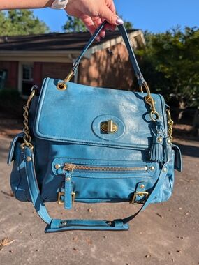 Coach Sydney 14614 Teal Turquoise Bag